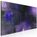 Canvas January Symphony (1-piece) Narrow - blue-black abstraction 138768 additionalThumb 2