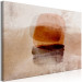 Canvas Print Abstraction (1-piece) - light sepia and amber watercolors 144068 additionalThumb 2