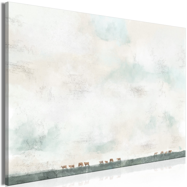 Canvas Prairie View (1-piece) - abstraction with animals against the sky 145368 additionalImage 2