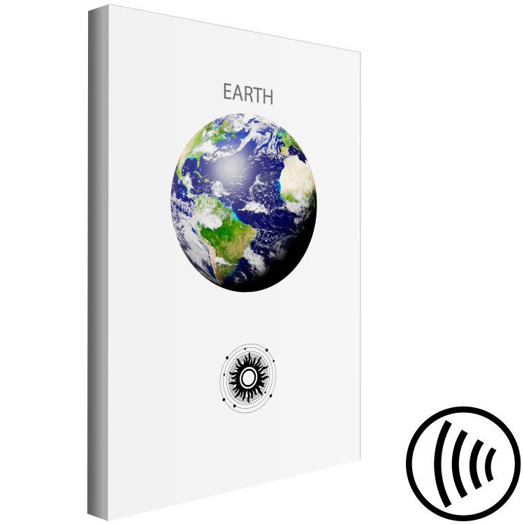 Canvas Green Planet II - Earth, Abstract Composition with the Solar System 146468 additionalImage 6