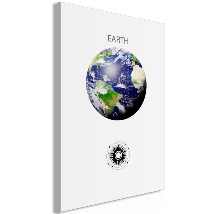 Canvas Green Planet II - Earth, Abstract Composition with the Solar System 146468 additionalImage 2