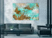 Canvas Print Turquoise Structures (1-piece) - irregular abstraction 146568 additionalThumb 3