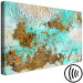 Canvas Print Turquoise Structures (1-piece) - irregular abstraction 146568 additionalThumb 6