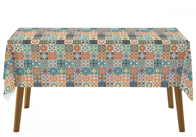 Tablecloth Spanish arabesque - a motif inspired by patchwork-style ceramics 147168 additionalImage 4