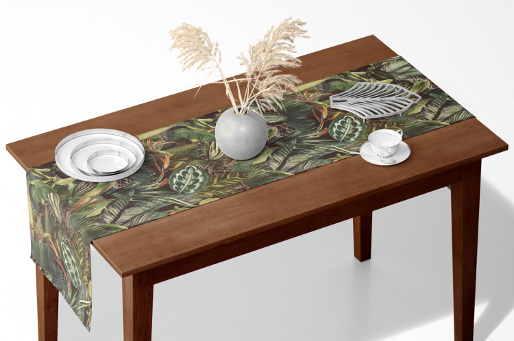 Table Runner Tigers among leaves - a composition inspired by the tropical jungle 147268 additionalImage 2