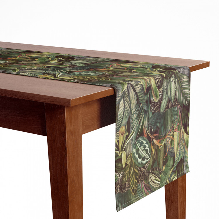 Table Runner Tigers among leaves - a composition inspired by the tropical jungle 147268 additionalImage 3