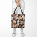 Shopping Bag Elegant bouquet - red flowers and foliage in white and brown 147468 additionalThumb 2