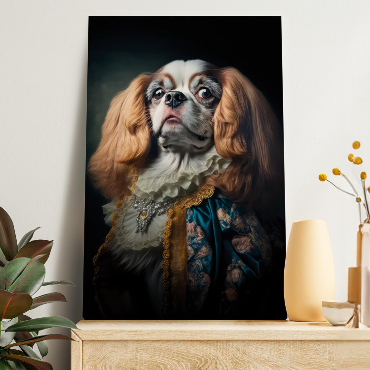 Canvas AI Dog King Charles Spaniel - Proud Aristocratic Animal Portrait - Vertical 150168 additionalImage 11