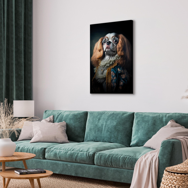 Canvas AI Dog King Charles Spaniel - Proud Aristocratic Animal Portrait - Vertical 150168 additionalImage 4