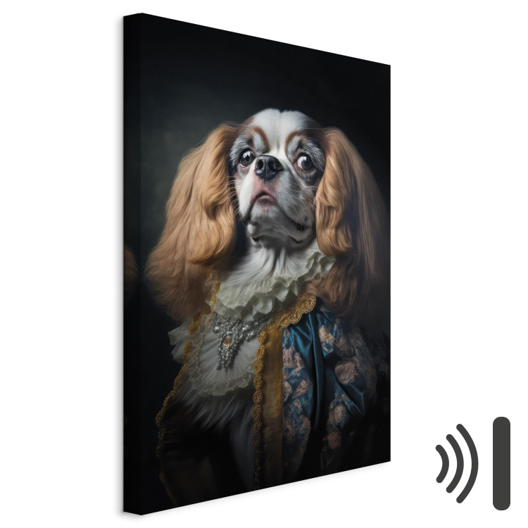 Canvas AI Dog King Charles Spaniel - Proud Aristocratic Animal Portrait - Vertical 150168 additionalImage 8