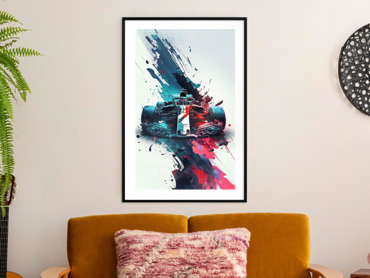 Wall Poster Formula 1 - Racing Car in Blots of Paint 150668 additionalImage 15