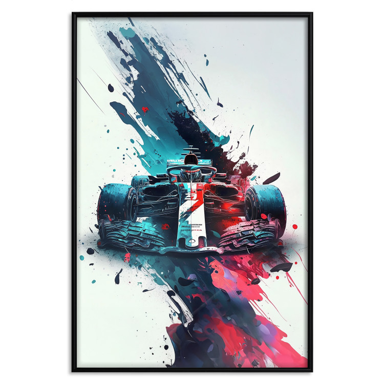 Wall Poster Formula 1 - Racing Car in Blots of Paint 150668 additionalImage 17