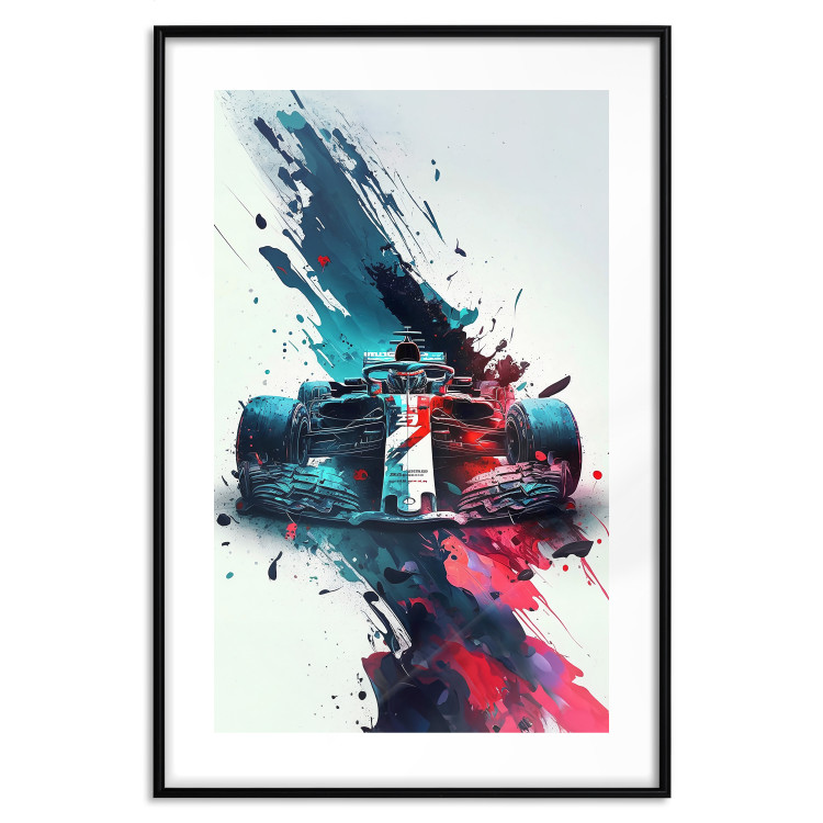 Wall Poster Formula 1 - Racing Car in Blots of Paint 150668 additionalImage 19