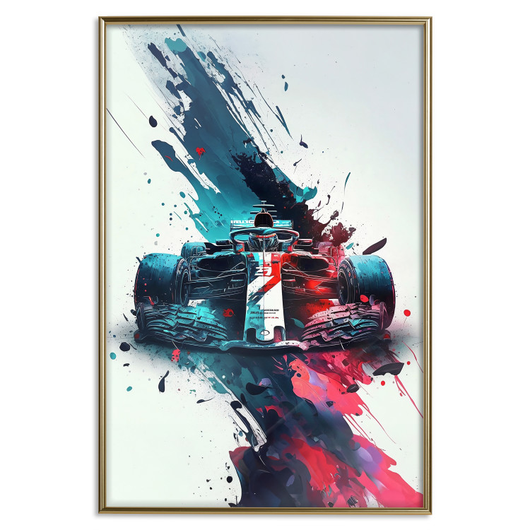 Wall Poster Formula 1 - Racing Car in Blots of Paint 150668 additionalImage 23