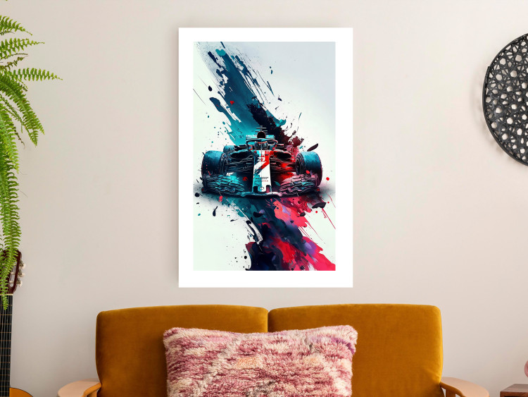 Wall Poster Formula 1 - Racing Car in Blots of Paint 150668 additionalImage 11
