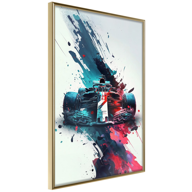 Wall Poster Formula 1 - Racing Car in Blots of Paint 150668 additionalImage 6