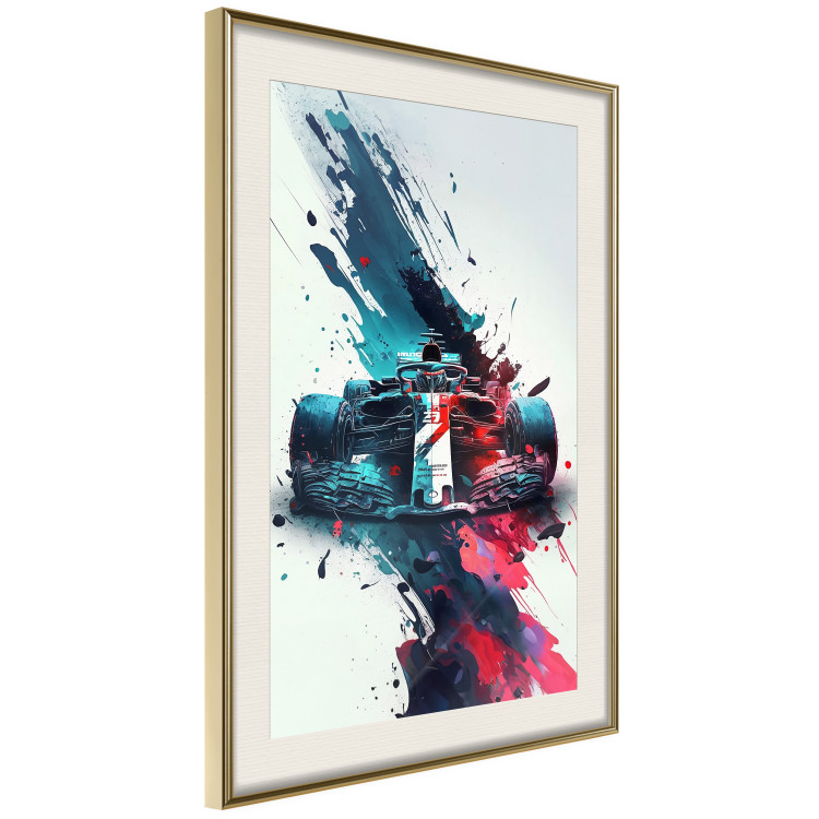 Wall Poster Formula 1 - Racing Car in Blots of Paint 150668 additionalImage 10