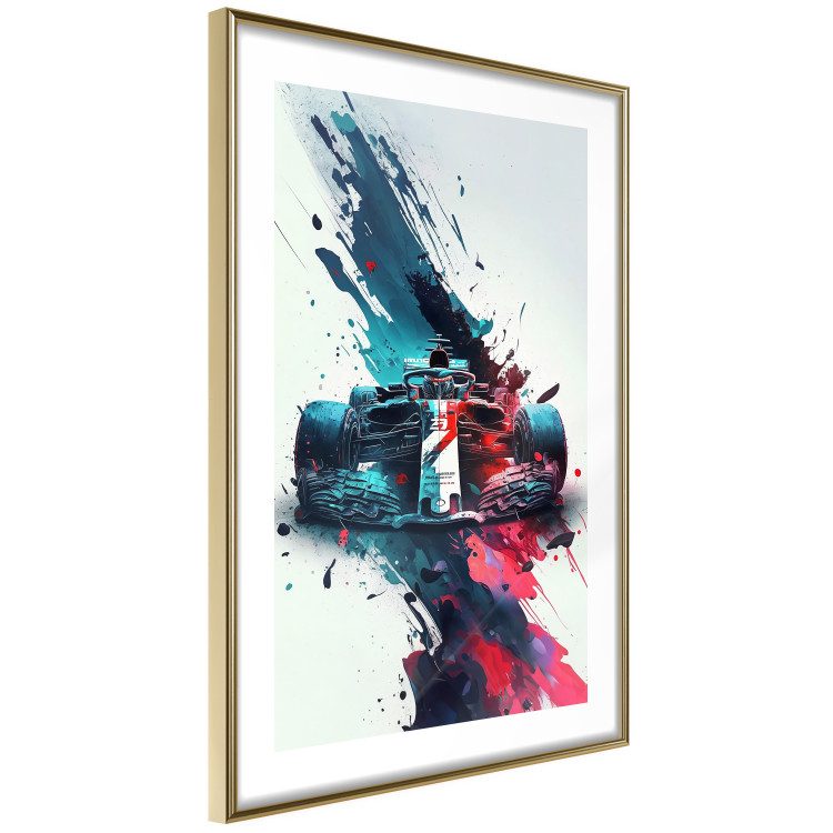 Wall Poster Formula 1 - Racing Car in Blots of Paint 150668 additionalImage 9