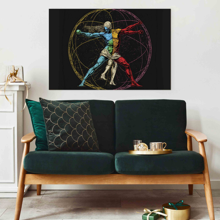 Canvas Print The Vitruvian Athlete - A Composition Inspired by Da Vinci’s Work 151068 additionalImage 9