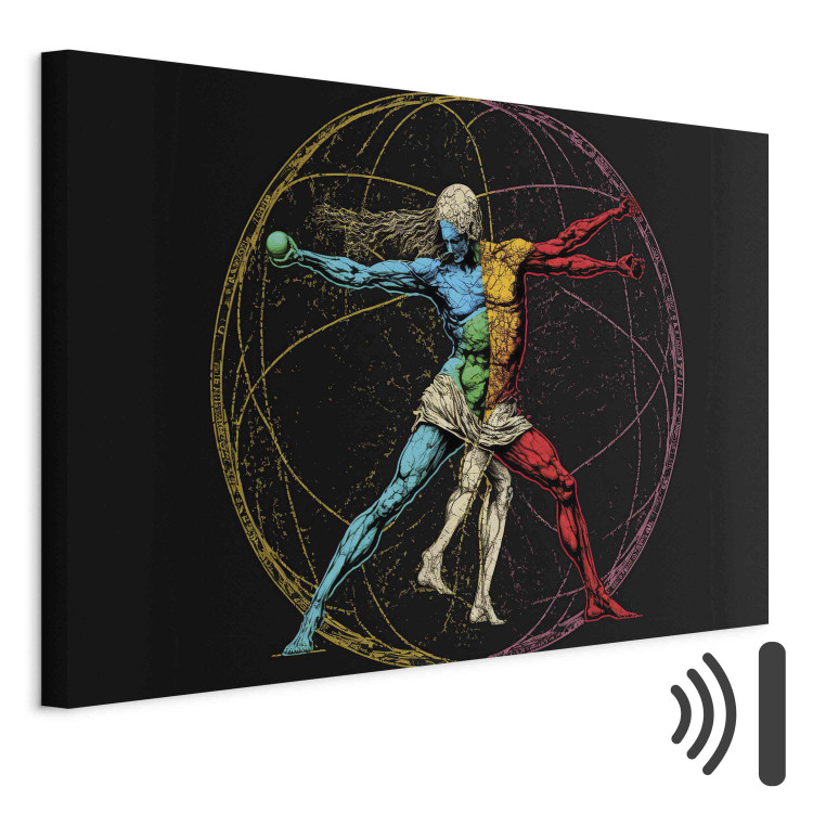 Canvas Print The Vitruvian Athlete - A Composition Inspired by Da Vinci’s Work 151068 additionalImage 8