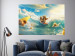 Wall Poster Floating Bears - Summer Vacation Time Spent Surfing the Waves 151568 additionalThumb 17