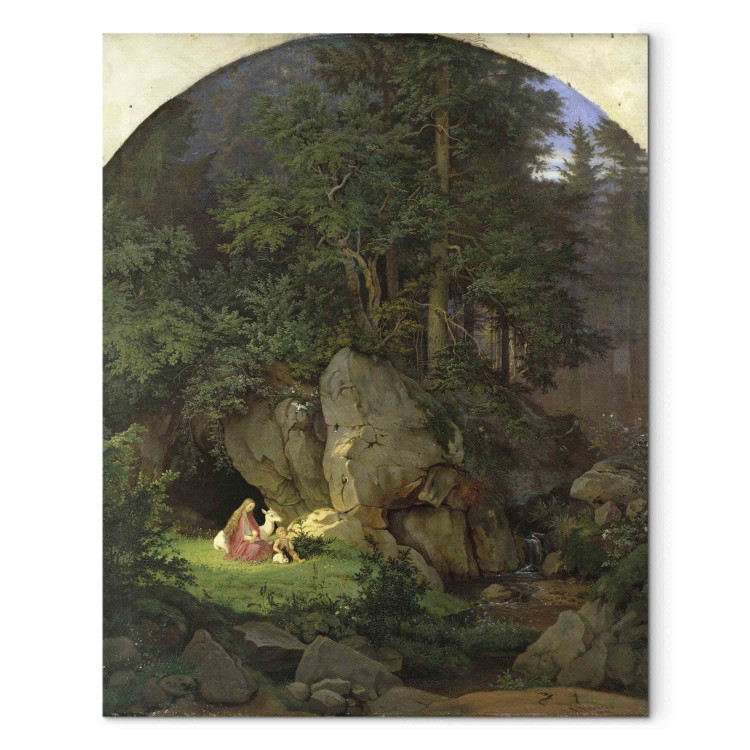 Art Reproduction Genoveva in the Wood Clearing 159268
