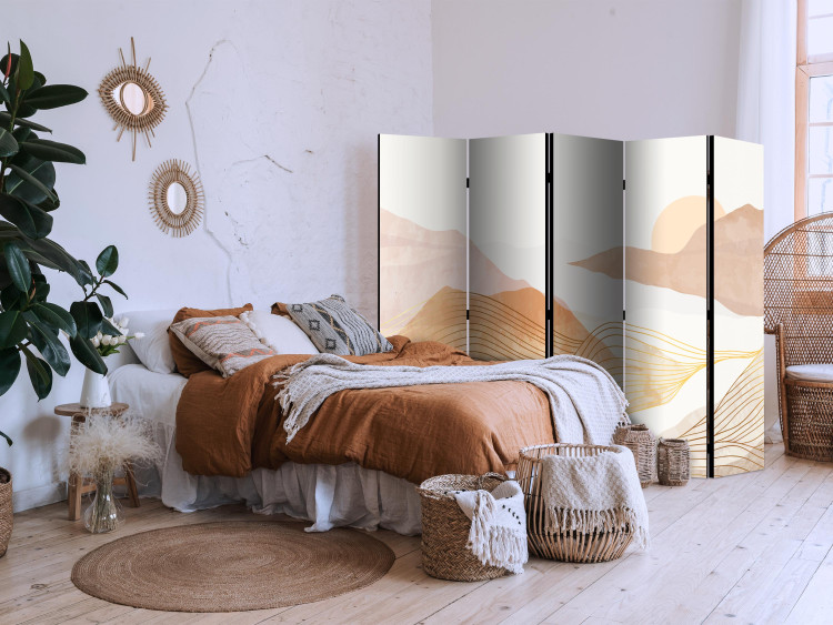 Room Divider Screen Abstract Shapes - Composition in Pastel Colors II [Room Dividers] 159568 additionalImage 2