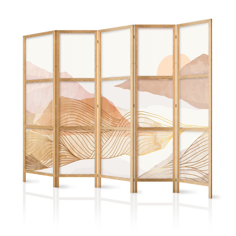 Room Divider Screen Abstract Shapes - Composition in Pastel Colors II [Room Dividers] 159568 additionalImage 5