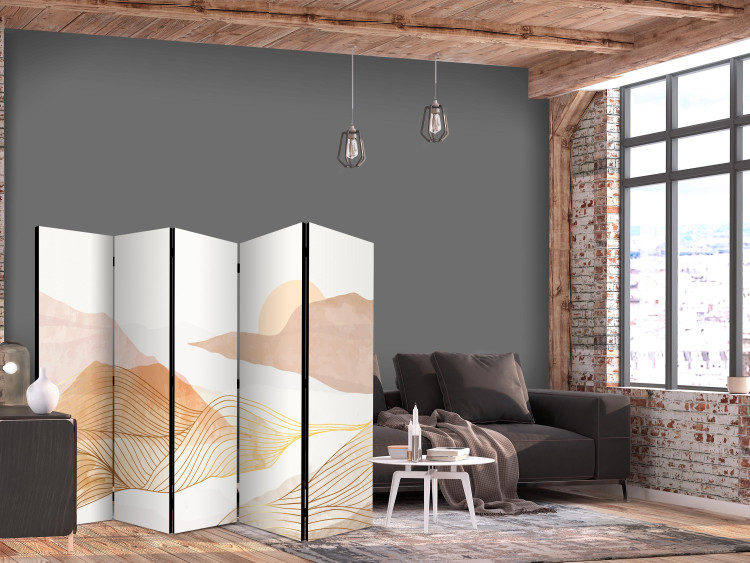Room Divider Screen Abstract Shapes - Composition in Pastel Colors II [Room Dividers] 159568 additionalImage 4
