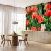 Photo Wallpaper Painted flowers 60468 additionalThumb 7