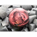 Photo Wallpaper Abstract Rose - Background with Pieces of Gray Stone and Red Sphere 60968 additionalThumb 5