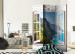 Room Divider Screen Seaside Hills - stone texture window with a view of mountains and sea 95968 additionalThumb 4