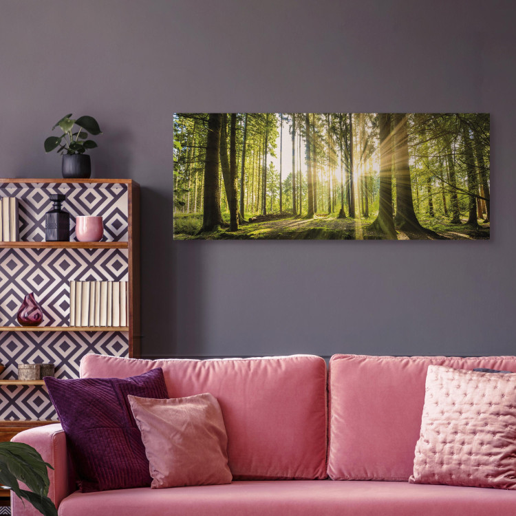 Canvas Print Daylight (1 Part) Wide Green 106978 additionalImage 3