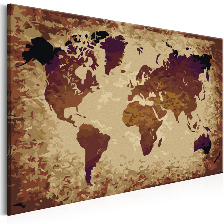 Paint by Number Kit World Map (Brown Colours) 107178 additionalImage 6