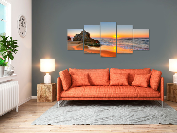 Canvas Art Print New Day (5 Parts) Wide 107578 additionalImage 3