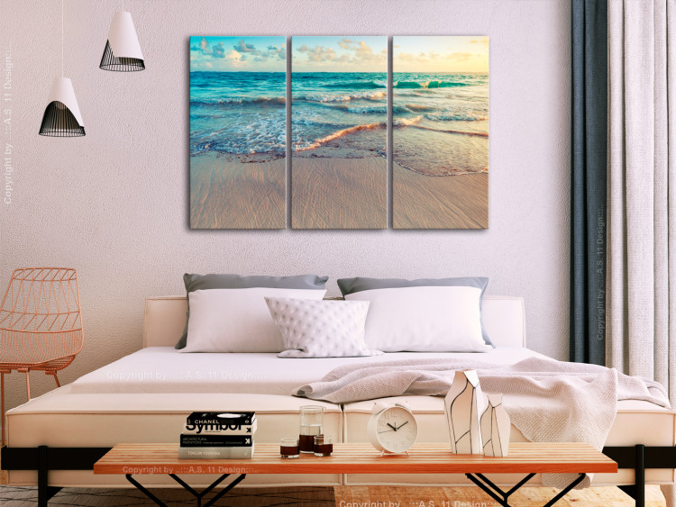 Canvas Art Print Beach in Punta Cana (3 Parts) 107878 additionalImage 3