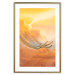 Poster Airplanes in Clouds - Flight amidst thick clouds and orange sky 114378 additionalThumb 16