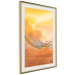 Poster Airplanes in Clouds - Flight amidst thick clouds and orange sky 114378 additionalThumb 5