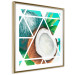 Wall Poster Coconut (Square) - geometric abstraction with a tropical fruit 114578 additionalThumb 6