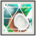 Wall Poster Coconut (Square) - geometric abstraction with a tropical fruit 114578 additionalThumb 18