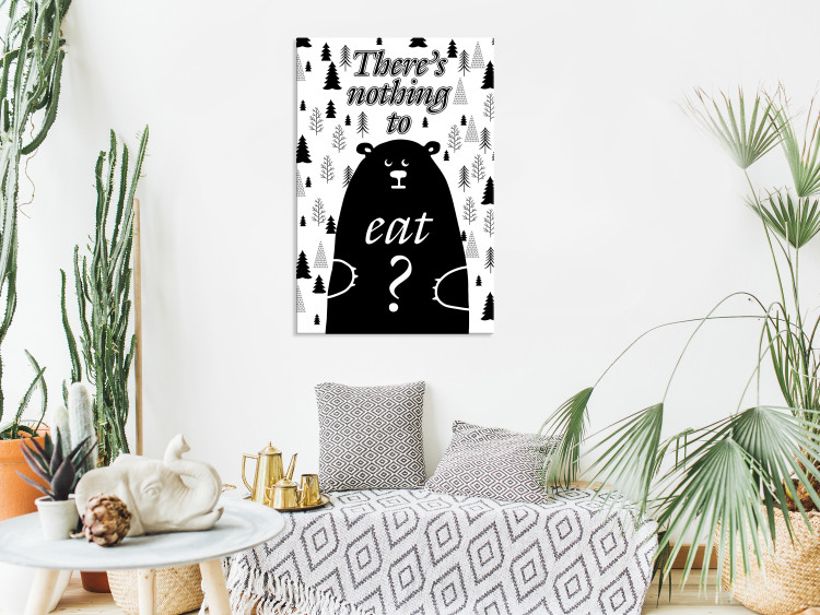 Canvas Art Print There's Nothing To Eat? (1 Part) Vertical 114778 additionalImage 3