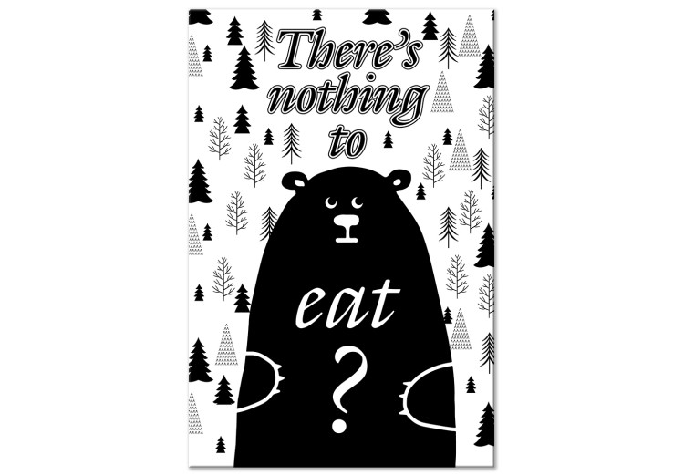Canvas Art Print There's Nothing To Eat? (1 Part) Vertical 114778