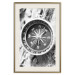 Wall Poster Black and white compass - rocks and a compass pointing the right direction 114878 additionalThumb 19