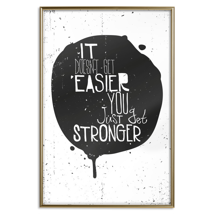 Wall Poster Motivational quote - black and white composition with English texts 115078 additionalImage 19