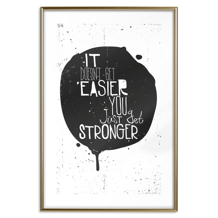 Wall Poster Motivational quote - black and white composition with English texts 115078 additionalImage 19