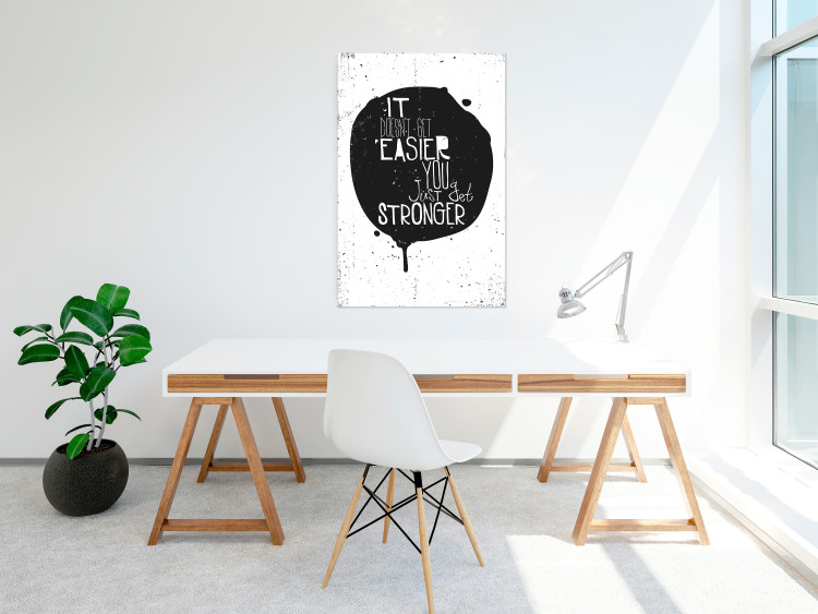 Wall Poster Motivational quote - black and white composition with English texts 115078 additionalImage 23