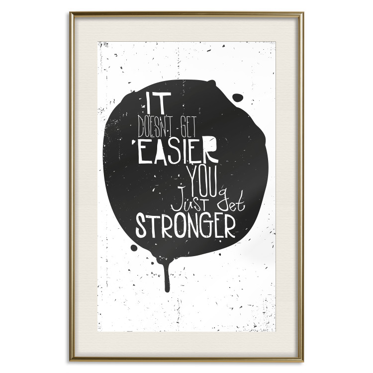 Wall Poster Motivational quote - black and white composition with English texts 115078 additionalImage 21