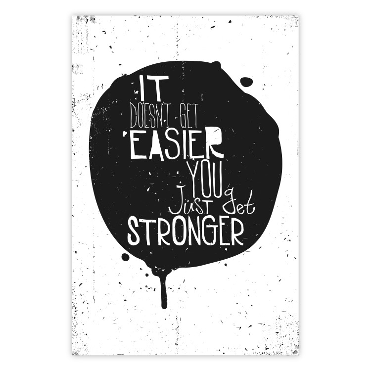 Wall Poster Motivational quote - black and white composition with English texts 115078