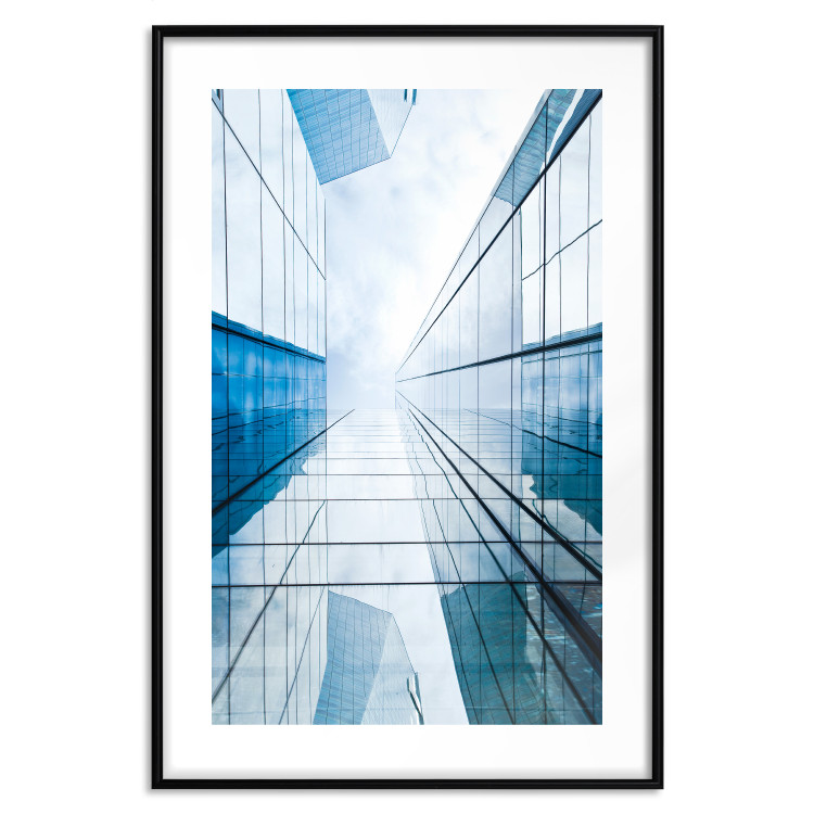 Wall Poster Modern Skyscraper - blue sky amidst glass architecture 116678 additionalImage 19