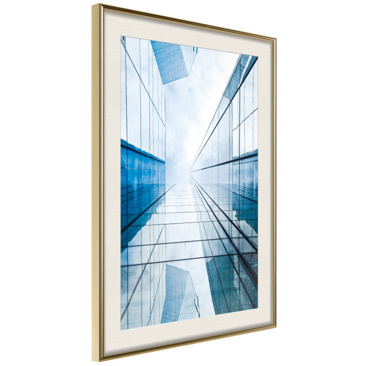 Wall Poster Modern Skyscraper - blue sky amidst glass architecture 116678 additionalImage 2